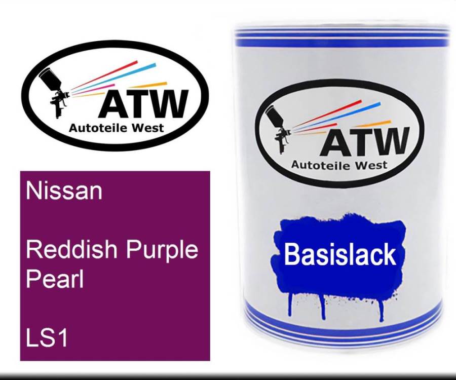 Nissan, Reddish Purple Pearl, LS1: 500ml Lackdose, von ATW Autoteile West.